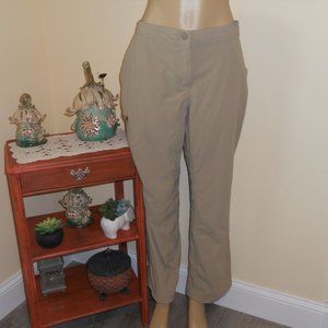 L.L. Bean 16P Tan Water Repellent Comfort Trail Pants #517001